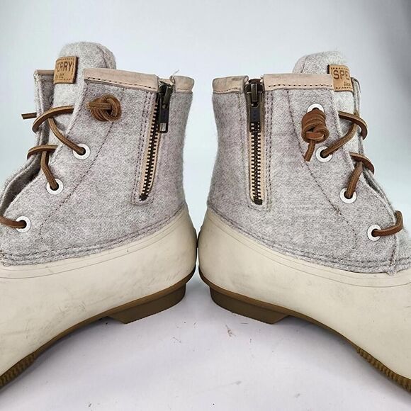 Sperry Syren Gulf Duck Boot Womens US 9 Wool Beige 200G Insulate WTPF Boots